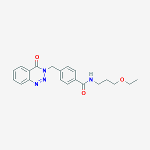 N-(3-ethoxypropyl)-4-((4-oxobenzo[d][1,2,3]triazin-3(4H)-yl)methyl)benzamide