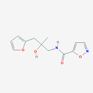 N-(3-(furan-2-yl)-2-hydroxy-2-methylpropyl)isoxazole-5-carboxamide