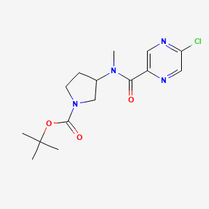 molecular formula C15H21ClN4O3 B2592365 Tert-butyl 3-[(5-chloropyrazine-2-carbonyl)-methylamino]pyrrolidine-1-carboxylate CAS No. 2378503-91-2