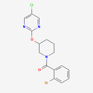 (2-Bromophenyl)(3-((5-chloropyrimidin-2-yl)oxy)piperidin-1-yl)methanone