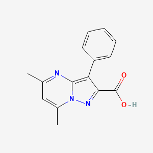 5,7-Dimethyl-3-phenylpyrazolo[1,5-a]pyrimidine-2-carboxylic acid