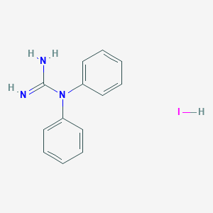 molecular formula C13H14IN3 B2592428 1,1-二苯基胍; 碘化氢 CAS No. 2361775-33-7