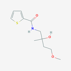 N-(2-hydroxy-4-methoxy-2-methylbutyl)thiophene-2-carboxamide