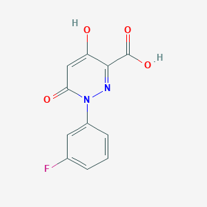 1-(3-Fluorophenyl)-4-hydroxy-6-oxo-1,6-dihydropyridazine-3-carboxylic acid