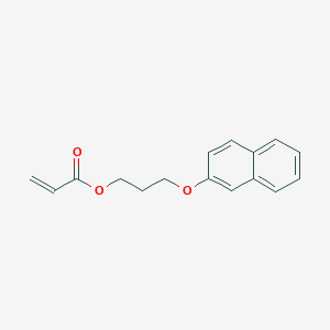 molecular formula C16H16O3 B2592470 3-(Naphthalen-2-yloxy)propyl acrylate CAS No. 1642857-58-6