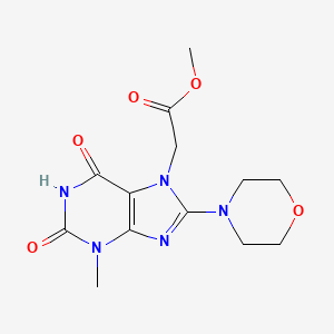 Methyl 2-(3-methyl-8-morpholin-4-yl-2,6-dioxopurin-7-yl)acetate