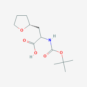 2-[(2-Methylpropan-2-yl)oxycarbonylamino]-3-[(2R)-oxolan-2-yl]propanoic acid