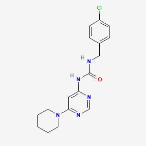 1-(4-Chlorobenzyl)-3-(6-(piperidin-1-yl)pyrimidin-4-yl)urea