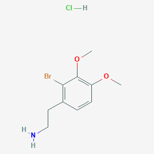 2-(2-Bromo-3,4-dimethoxyphenyl)ethanamine;hydrochloride