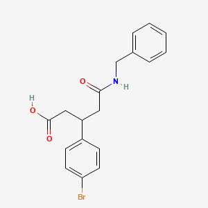 5-(Benzylamino)-3-(4-bromophenyl)-5-oxopentanoic acid