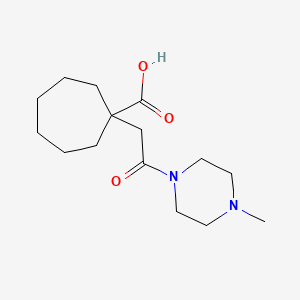 1-(2-(4-Methylpiperazin-1-yl)-2-oxoethyl)cycloheptanecarboxylic acid