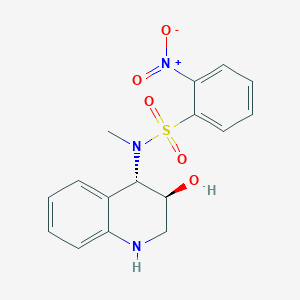 N-[(3S,4S)-3-Hydroxy-1,2,3,4-tetrahydroquinolin-4-yl]-N-methyl-2-nitrobenzenesulfonamide