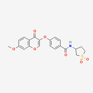 N-(1,1-dioxidotetrahydrothiophen-3-yl)-4-((7-methoxy-4-oxo-4H-chromen-3-yl)oxy)benzamide