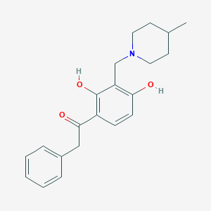 1-(2,4-Dihydroxy-3-((4-methylpiperidin-1-yl)methyl)phenyl)-2-phenylethanone