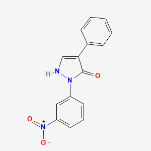 2-(3-nitrophenyl)-4-phenyl-1,2-dihydro-3H-pyrazol-3-one