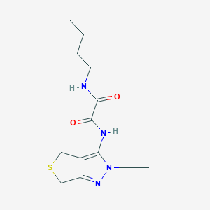 N-butyl-N'-(2-tert-butyl-4,6-dihydrothieno[3,4-c]pyrazol-3-yl)oxamide