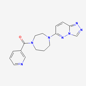 (4-([1,2,4]Triazolo[4,3-b]pyridazin-6-yl)-1,4-diazepan-1-yl)(pyridin-3-yl)methanone