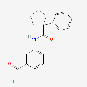 3-((Phenylcyclopentyl)carbonylamino)benzoic acid