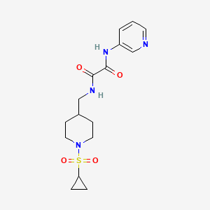 N1-((1-(cyclopropylsulfonyl)piperidin-4-yl)methyl)-N2-(pyridin-3-yl)oxalamide
