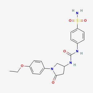 4-(3-(1-(4-Ethoxyphenyl)-5-oxopyrrolidin-3-yl)ureido)benzenesulfonamide