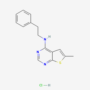 6-methyl-N-phenethylthieno[2,3-d]pyrimidin-4-amine hydrochloride