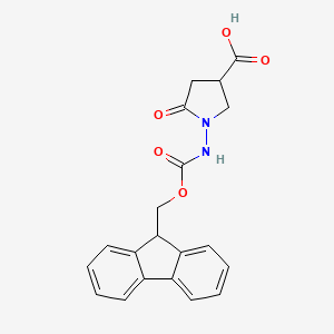 1-(9H-Fluoren-9-ylmethoxycarbonylamino)-5-oxopyrrolidine-3-carboxylic acid