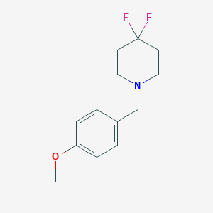 molecular formula C13H17F2NO B2592584 4,4-Difluoro-1-[(4-methoxyphenyl)methyl]piperidine CAS No. 2329284-26-4