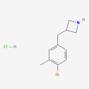 3-[(4-Bromo-3-methylphenyl)methyl]azetidine;hydrochloride