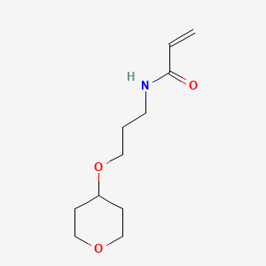 molecular formula C11H19NO3 B2592597 N-[3-(oxan-4-yloxy)propyl]prop-2-enamide CAS No. 2094606-72-9