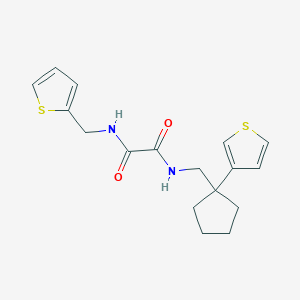 N1-(thiophen-2-ylmethyl)-N2-((1-(thiophen-3-yl)cyclopentyl)methyl)oxalamide