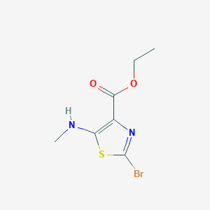 Ethyl 2-bromo-5-(methylamino)-1,3-thiazole-4-carboxylate