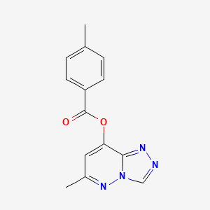 6-Methyl[1,2,4]triazolo[4,3-b]pyridazin-8-yl 4-methylbenzenecarboxylate