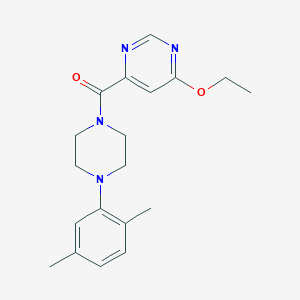 molecular formula C19H24N4O2 B2592631 (4-(2,5-Dimethylphenyl)piperazin-1-yl)(6-ethoxypyrimidin-4-yl)methanone CAS No. 2034634-46-1
