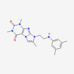 8-(2-((3,5-dimethylphenyl)amino)ethyl)-1,3,7-trimethyl-1H-imidazo[2,1-f]purine-2,4(3H,8H)-dione