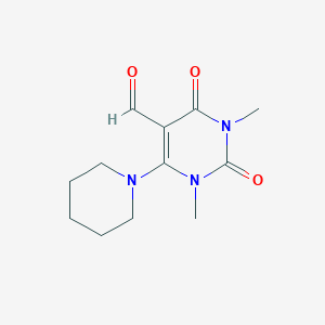 1,3-Dimethyl-5-formyl-6-piperidino-1,2,3,4-tetrahydropyrimidine-2,4-dione