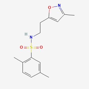 2,5-dimethyl-N-(2-(3-methylisoxazol-5-yl)ethyl)benzenesulfonamide