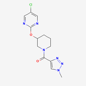 (3-((5-chloropyrimidin-2-yl)oxy)piperidin-1-yl)(1-methyl-1H-1,2,3-triazol-4-yl)methanone