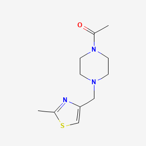 1-(4-((2-Methylthiazol-4-yl)methyl)piperazin-1-yl)ethanone