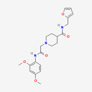 1-(2-((2,4-dimethoxyphenyl)amino)-2-oxoethyl)-N-(furan-2-ylmethyl)piperidine-4-carboxamide