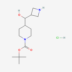 Tert-butyl 4-[(azetidin-3-yl)(hydroxy)methyl]piperidine-1-carboxylate hydrochloride