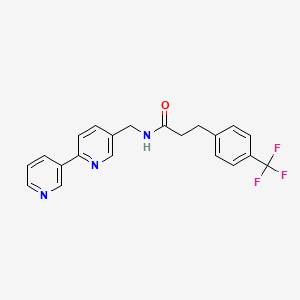 N-([2,3'-bipyridin]-5-ylmethyl)-3-(4-(trifluoromethyl)phenyl)propanamide