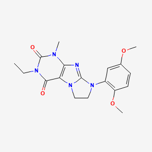 6-(2,5-Dimethoxyphenyl)-2-ethyl-4-methyl-7,8-dihydropurino[7,8-a]imidazole-1,3-dione