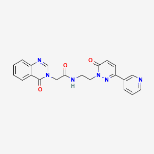 N-(2-(6-oxo-3-(pyridin-3-yl)pyridazin-1(6H)-yl)ethyl)-2-(4-oxoquinazolin-3(4H)-yl)acetamide