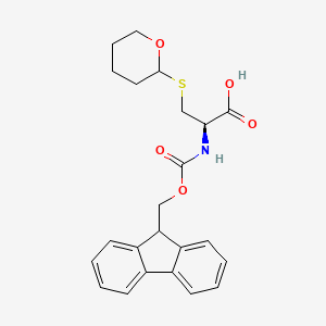 molecular formula C23H25NO5S B2592737 Fmoc-Cys(THP)-OH CAS No. 1673576-83-4