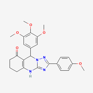2-(4-methoxyphenyl)-9-(3,4,5-trimethoxyphenyl)-5,6,7,9-tetrahydro[1,2,4]triazolo[5,1-b]quinazolin-8(4H)-one