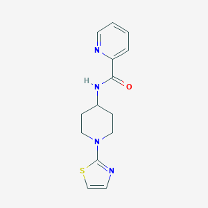 molecular formula C14H16N4OS B2592743 N-[1-(1,3-THIAZOL-2-YL)PIPERIDIN-4-YL]PYRIDINE-2-CARBOXAMIDE CAS No. 1448045-64-4
