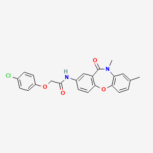 2-(4-chlorophenoxy)-N-(8,10-dimethyl-11-oxo-10,11-dihydrodibenzo[b,f][1,4]oxazepin-2-yl)acetamide