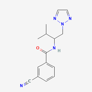 3-cyano-N-(3-methyl-1-(2H-1,2,3-triazol-2-yl)butan-2-yl)benzamide