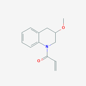 molecular formula C13H15NO2 B2592776 1-(3-Methoxy-3,4-dihydro-2H-quinolin-1-yl)prop-2-en-1-one CAS No. 2196016-41-6