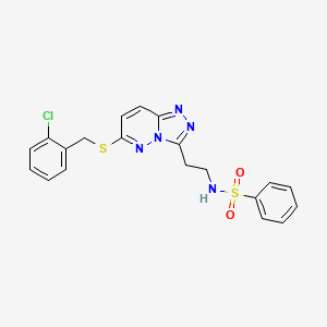 N-(2-{6-[(2-chlorobenzyl)thio][1,2,4]triazolo[4,3-b]pyridazin-3-yl}ethyl)benzenesulfonamide